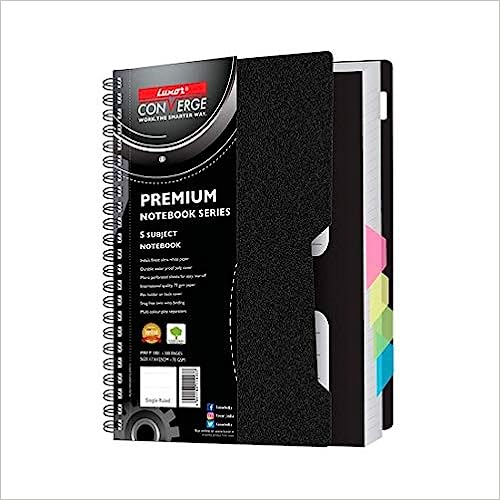 Luxor Unruled Note Book, B5-300 pages, 5 Subject, 17.6*25.0 cm
