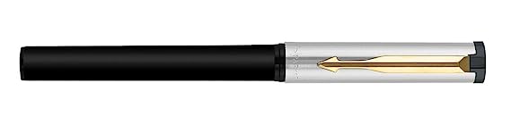 Parker Beta Premium Ball Pen Gold Trim Silver Finish Cap