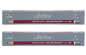 Cretacolor Cleos Fine Art Graphite 2B (Pack of 6)