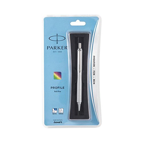 Parker Profile Ball Pen Chrome Trim Silver Body Color