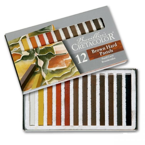 Cretacolor Hard Pastel Carre Brown Set of 12