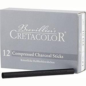 Creatcolor Compressed Charcoal Sticks Soft Set of 12