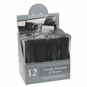 Cretacolor Chunky Charcoal 18MM Stick (Box of 12)