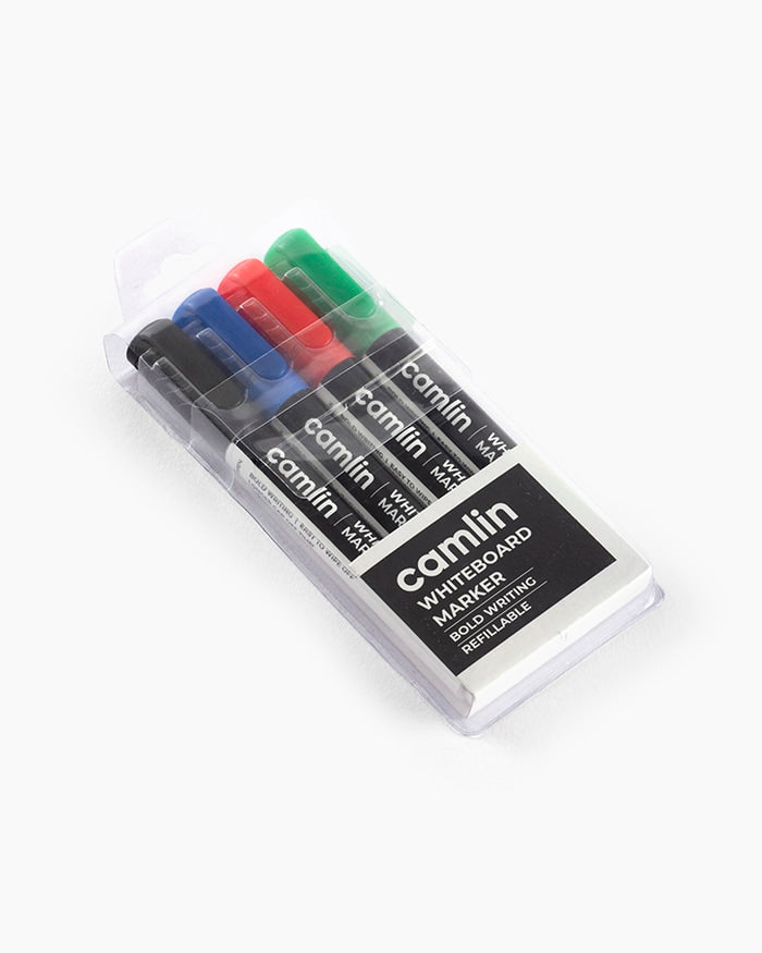 Camlin Whiteboard Markers Assorted pouch of 4 shades