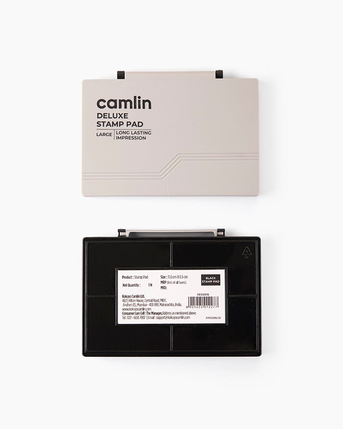 Camlin Deluxe Individual stamp pad in Black, Large