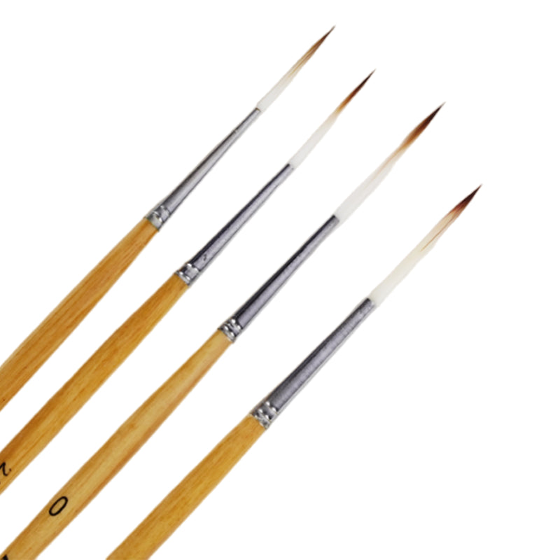 Like it Long Liner/Detailing Paint Pointed Rigger Script Brushes Range Size: 000, Size: 00, Size: 0, Size: 1