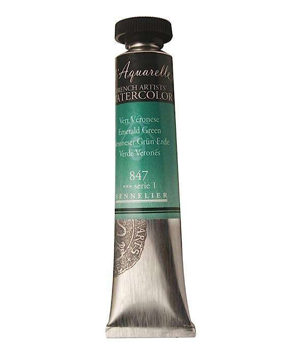 Sennelier l'Aquarelle French Artists' Watercolor 21 ML Emerald Green