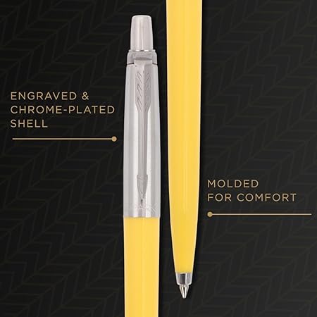 Parker Jotter Originals Chrome Trim Ball Pen Yellow Body Color