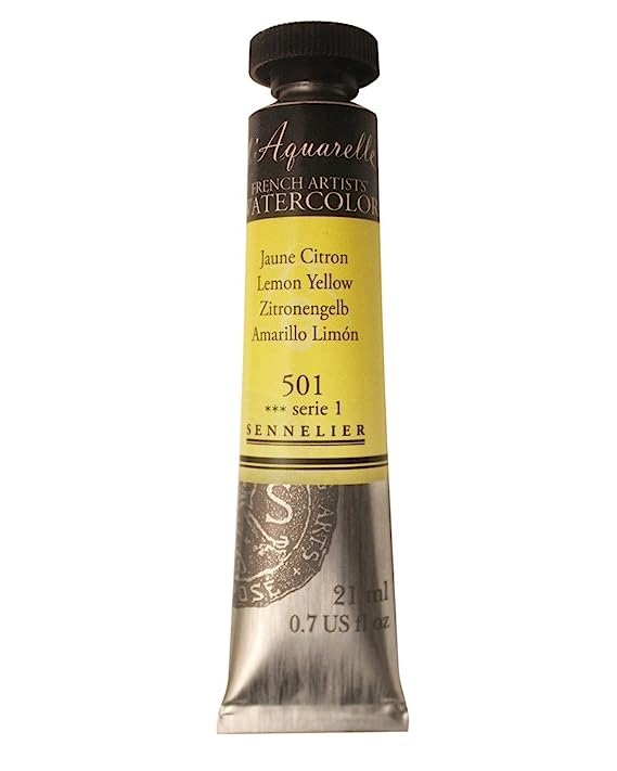 Sennelier l'Aquarelle French Artists' Watercolor 21 ML Lemon Yellow