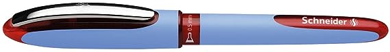 SCHNEIDER One Hybrid Needle Tip 0.5 Roller Ball Pen-Red
