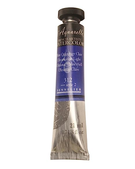 Sennelier l'Aquarelle French Artists' Watercolor 21 ML Ultramarine Light