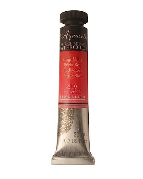Sennelier l'Aquarelle French Artists' Watercolor 21 ML Bright Red