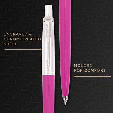 Parker Jotter Originals Chrome Trim Ball Pen Pink Body Color