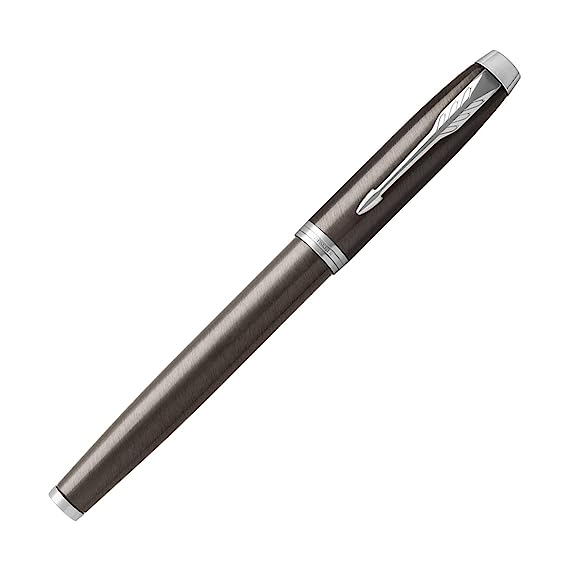 Parker IM Dark Esspresso Chrome Trim Roller Ball Pen