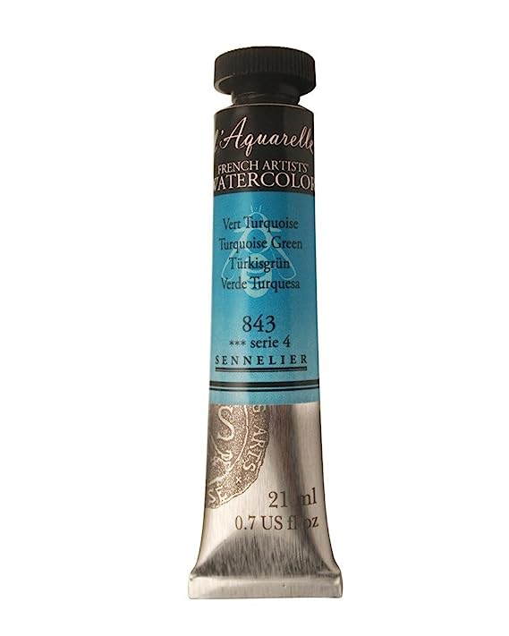 Sennelier l'Aquarelle French Artists' Watercolor 21 ML Turquoise Green