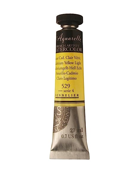 Sennelier l'Aquarelle French Artists' Watercolor 21 ML Cadmium Yellow Light