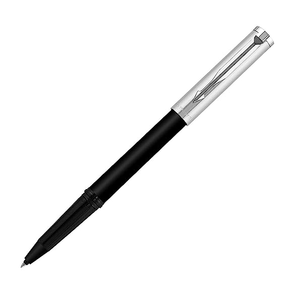 Parker Beta Premium Roller Ball Pen Chrome Trim Silver Finish Cap