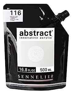 Sennelier Abstract Acrylic Artist Paint Pouch 500ML Titanium White