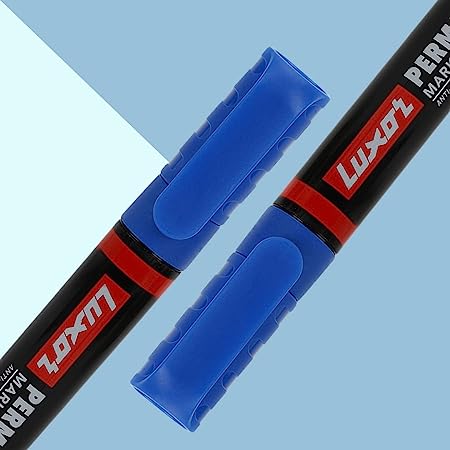 Luxor Refillable Permanent Marker Blue (10'S)