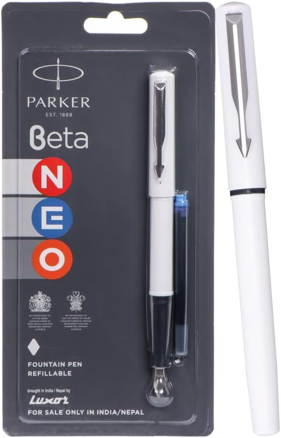 Parker Beta Neo CT Roller ball Pen, Body Color - White