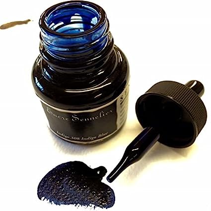 Sennelier Shellac Shower Coloured Ink 30 ml Jar Indigo Blue