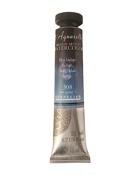 Sennelier l'Aquarelle French Artists' Watercolor 21 ML Indigo