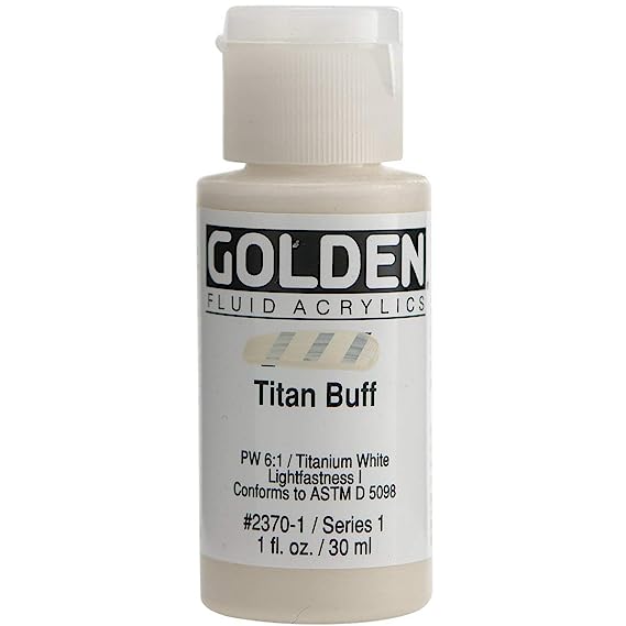 Golden Artist Fluid Acrylic Titan Buff 1 oz (30 ml)