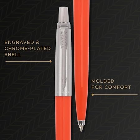 Parker Jotter Originals Chrome Trim Ball Pen Orange Body Color
