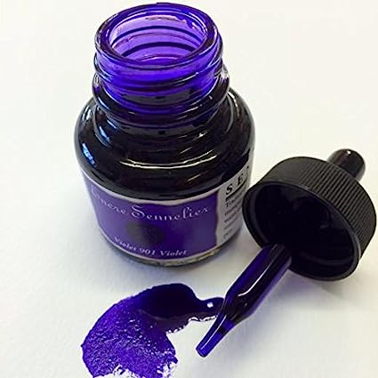 Sennelier Shellac Shower Coloured Ink 30 ml Jar Violet