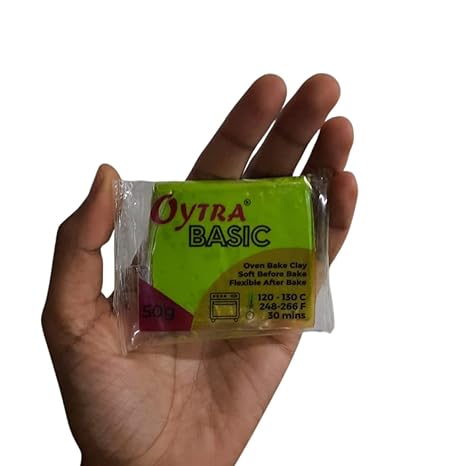 Oytra Polymer Clay Basic 50 Gram Oven Bake Clay (Lime Green)