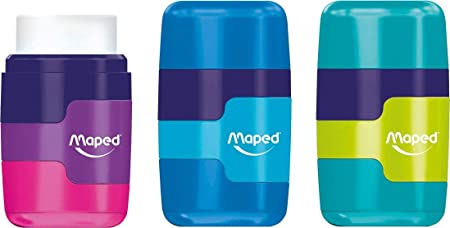 Maped Connect Coloured Duo Eraser and Pencil Sharpener