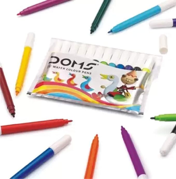 DOMS 20 Set of 12 Scatch Pen Fine Nib Sketch Pens (Set of 20, Multicolour)