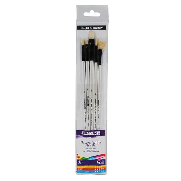 Daler-Rowney Graduate Long Handle Brush Set (5X Brushes)