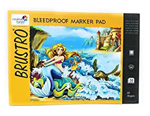 Brustro Bleedproof Marker Pad 70 GSM A4 ( Contains 50 Sheets )