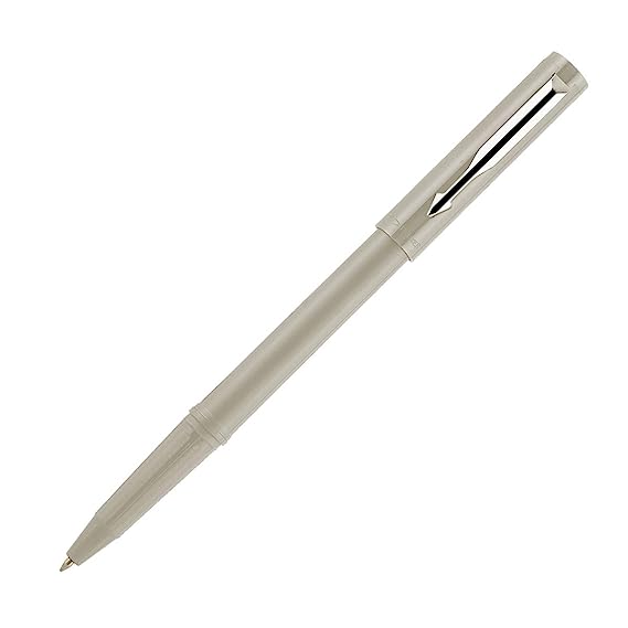 Parker Beta Standard Ball Pen Chrome Trim Systemark Light Grey Body Color