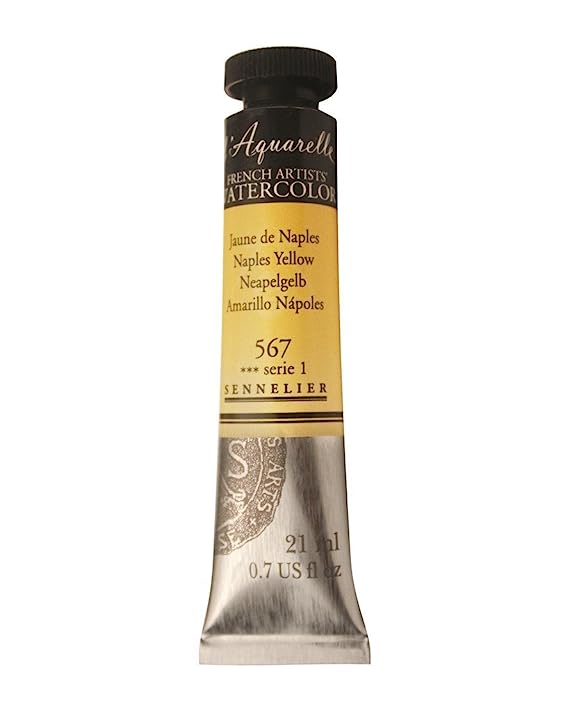 Sennelier l'Aquarelle French Artists' Watercolor 21 ML Naples Yellow