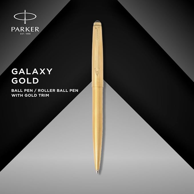 Parker (F) Galaxy Gold Ball Pen