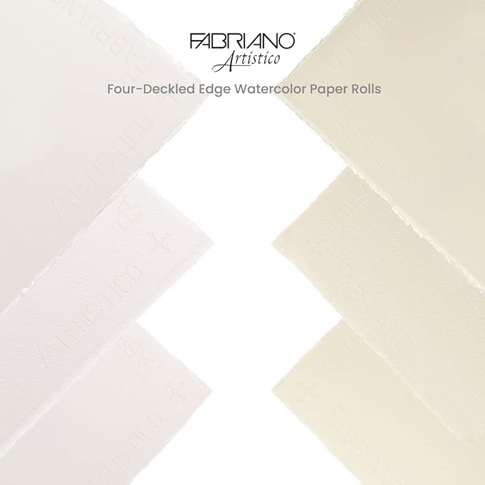 Fabriano Artistico Traditional Watercolour Paper CP 300 GSM 76"x112"(Pack of 5 Sheets)