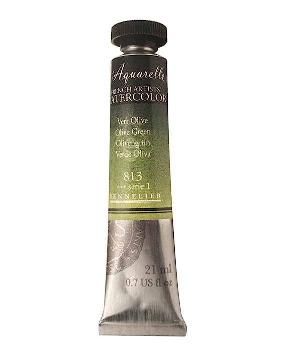 Sennelier l'Aquarelle French Artists' Watercolor 21 ML Olive Green