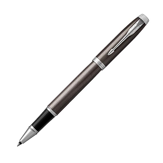 Parker IM Dark Esspresso Chrome Trim Roller Ball Pen