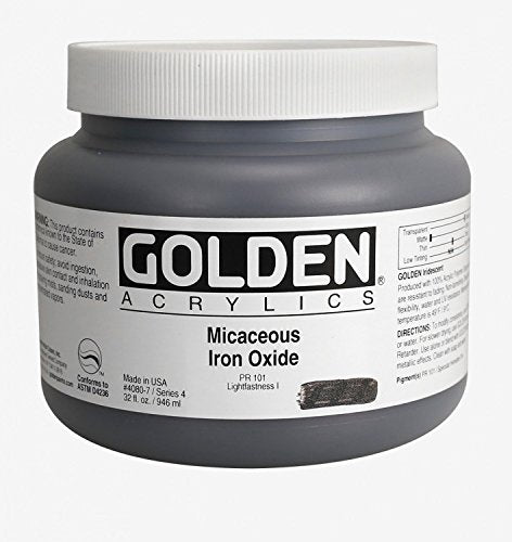 Golden Heavy Body Acrylic Paints 946ML Micaceous Iron Oxide