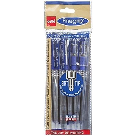 Cello Finegrip Ball Pen (Pack of 30, Ink Color - Blue)