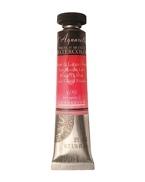 Sennelier l'Aquarelle French Artists' Watercolor 21 ML Rose Madder Lake