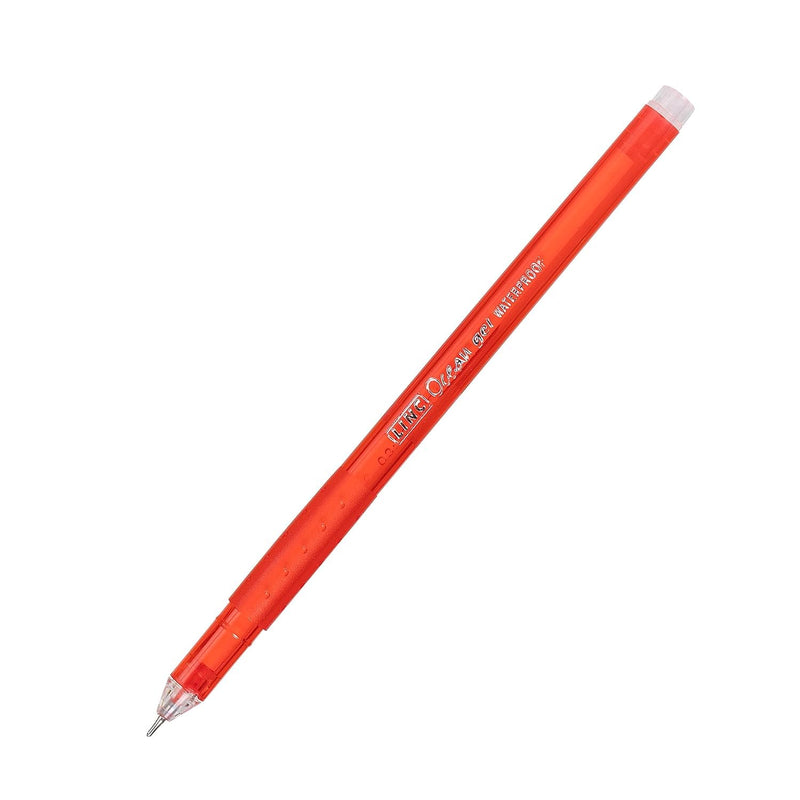 Linc Ocean Classic 0.55 mm Gel Pen, Red Ink, Pack Of 10