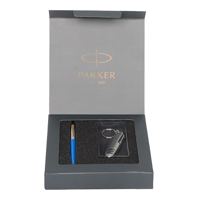 Parker Jotter Standard Ball Pen with Swiss Knife, Refillable (1 Count, Ink - Blue), Excellent for Gifting, Multipurpose Pen for Outdoor Enthusiasts