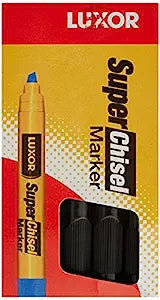 Luxor Chisel Marker (Set Of 10 Pcs) Black