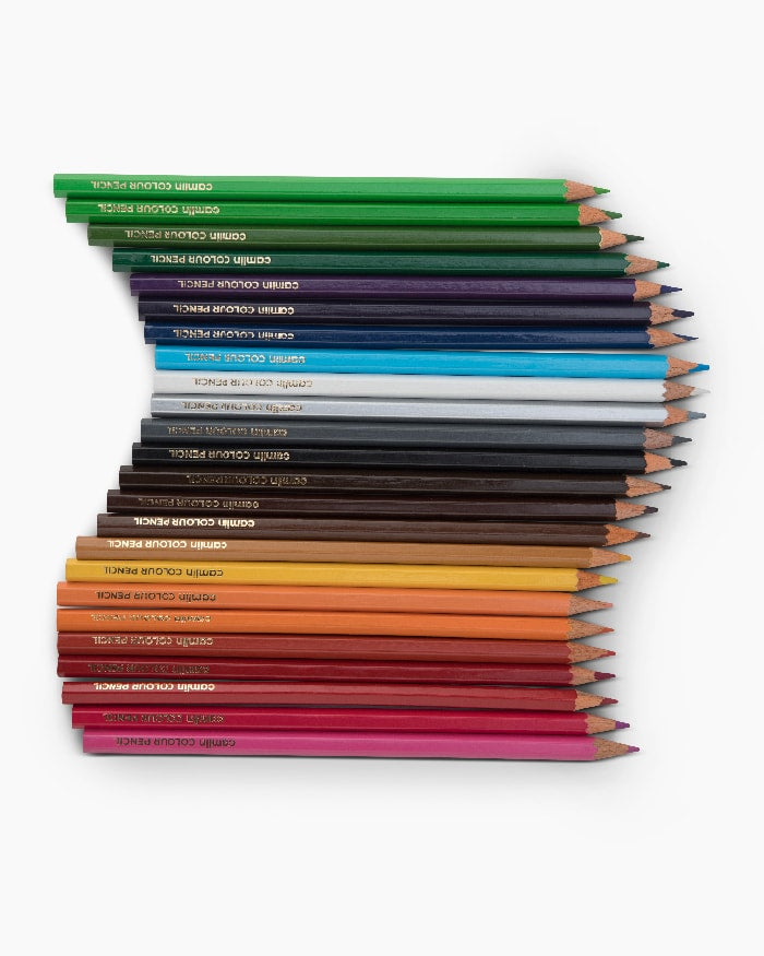 Camlin Full Size Hexagonal Shaped Color Pencils (Set of 25, Multicolor)