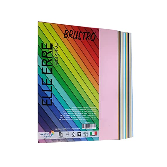 Brustro Elle Erre A4 Assorted Soft Colours -24 Sheets