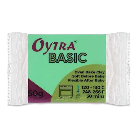 Oytra Polymer Clay Basic 50 Gram Oven Bake Clay (Fluorescent Green)