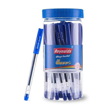 Reynolds Jiffy Gel Pen (Pack of 25, Ink Color - Blue)